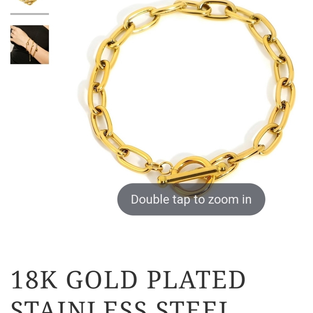 18 k stainless steel bracelet